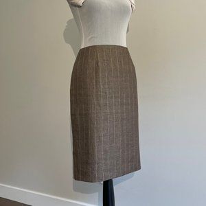 Simon Chang Pin Stripe Pencil Skirt Smart